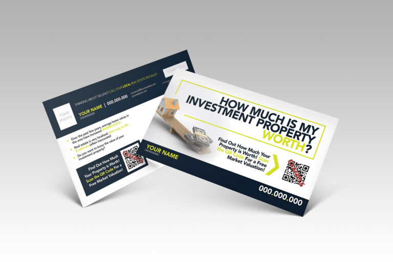 12-Month Campaign Absentee Owners & Investors | Real Estate Marketing Template Bundle | Postcard + Flyer | Easy to Edit | Canva Templates