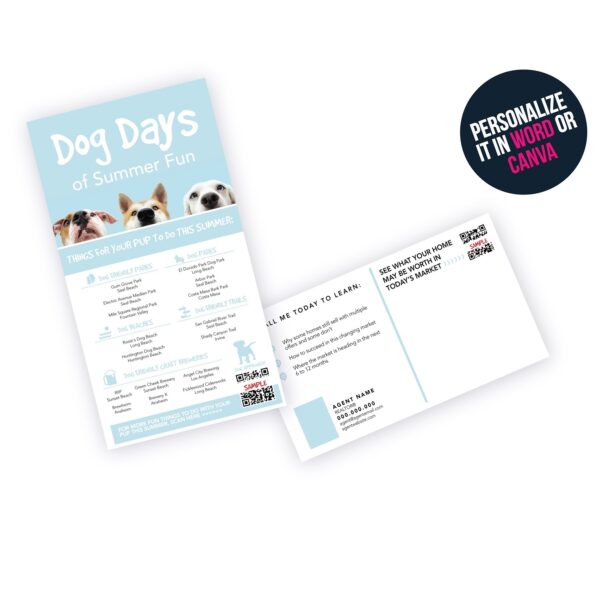 Dog Days Real Estate Marketing Template